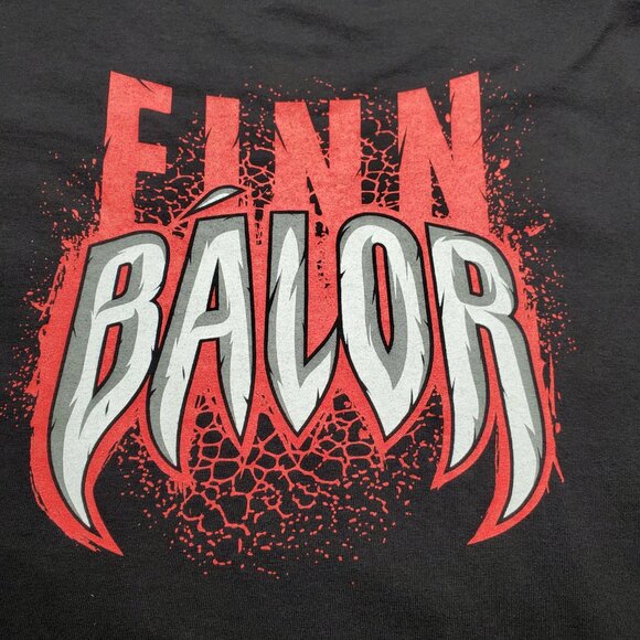 NXT Finn Balor Demon Face WWE Wrestling Black Graphic Tee Adult Sz Small NWOT - Picture 6 of 10